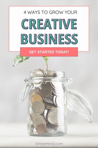 Find the four main areas to look at if you want to grow your creative business including audience growth, how to improve sales, review your product library and creative efficiency.